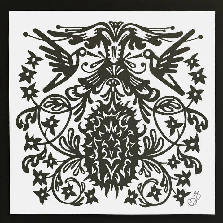 Wild cucumber silkscreen print for wholesale by Morning Paper dot Design