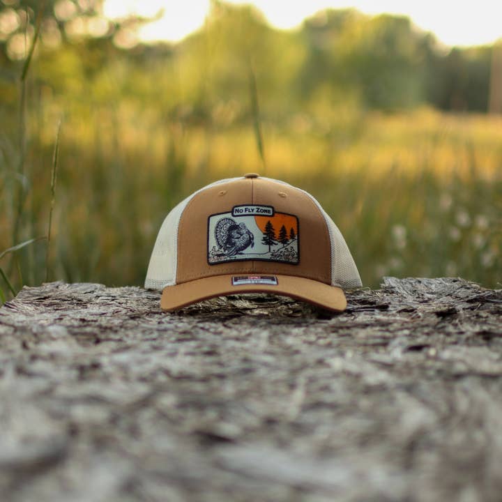 No Fly Zone Waterfowl - Wholesale Trucker Hat - Unisex - Turkey Sunset Hat