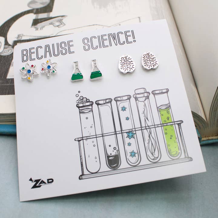 Because Science Enamel Post Earrings Set and other Purchase Wholesale rogue pet science. Free Returns & Net 60 Terms on Faire trending on Faire.
