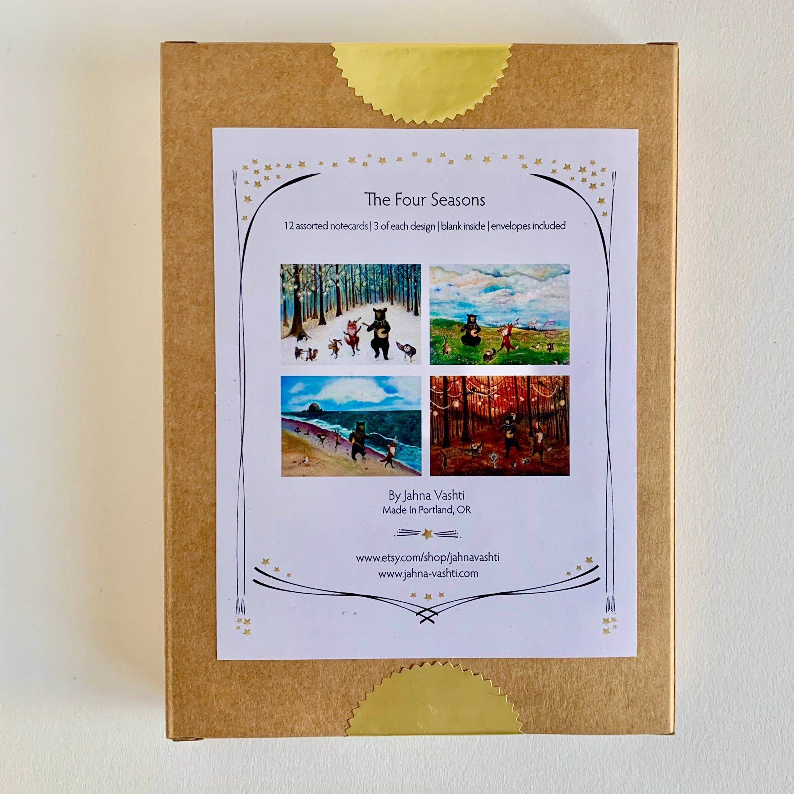 Jahna Vashti - Wholesale Stationery/Notecard Set - The Four Seasons Card Collection // Boxed Cards1