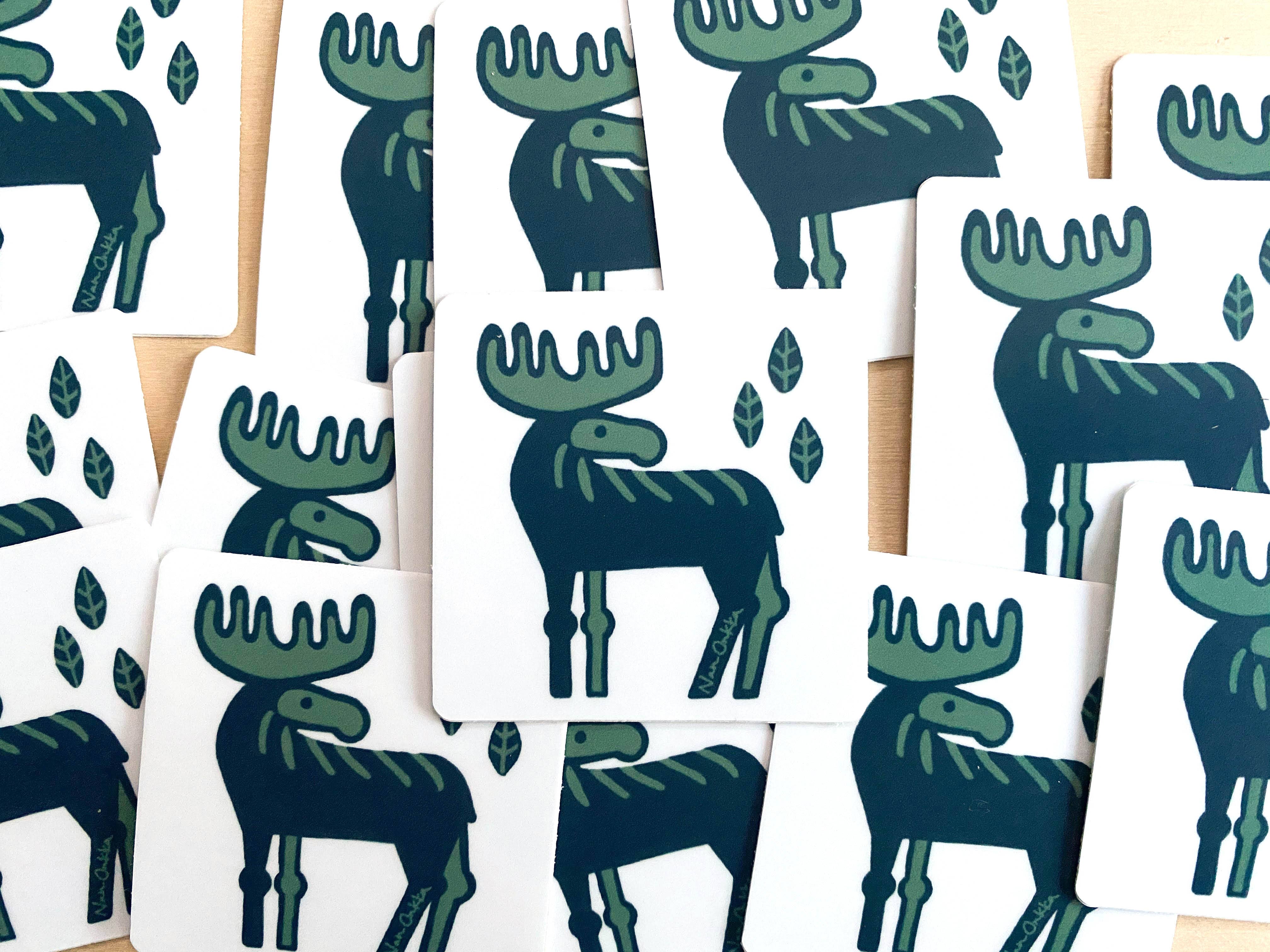 Nan Onkka Prints - Vendita all'ingrosso Adesivo - Adesivo alce1