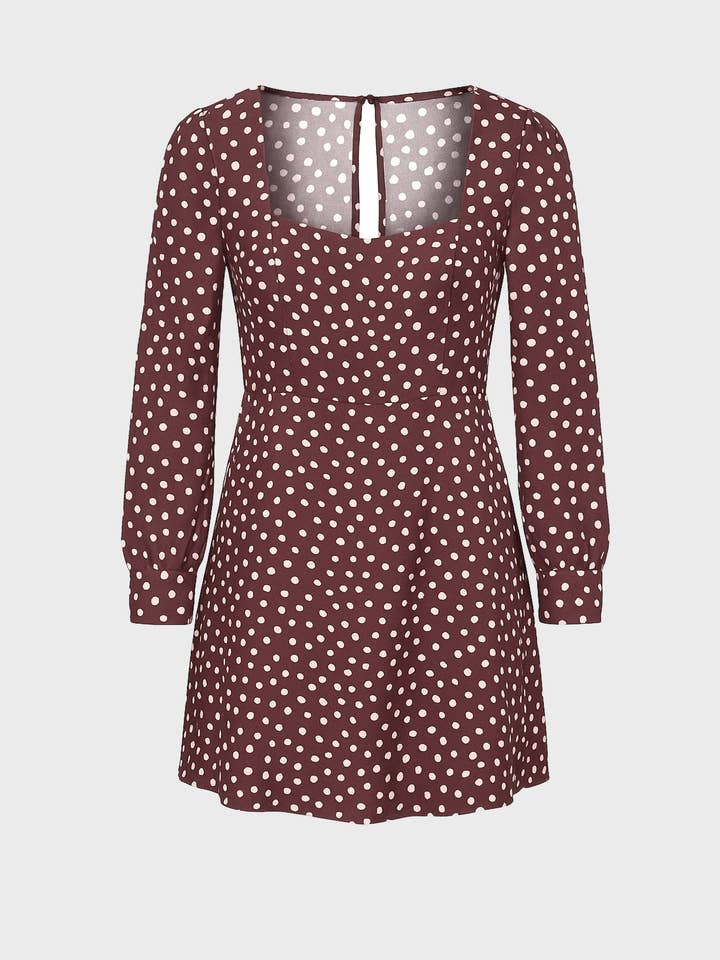 An'ge - Wholesale Dress - Women's - SHORT DRESS MAWILL jakaranda choco4