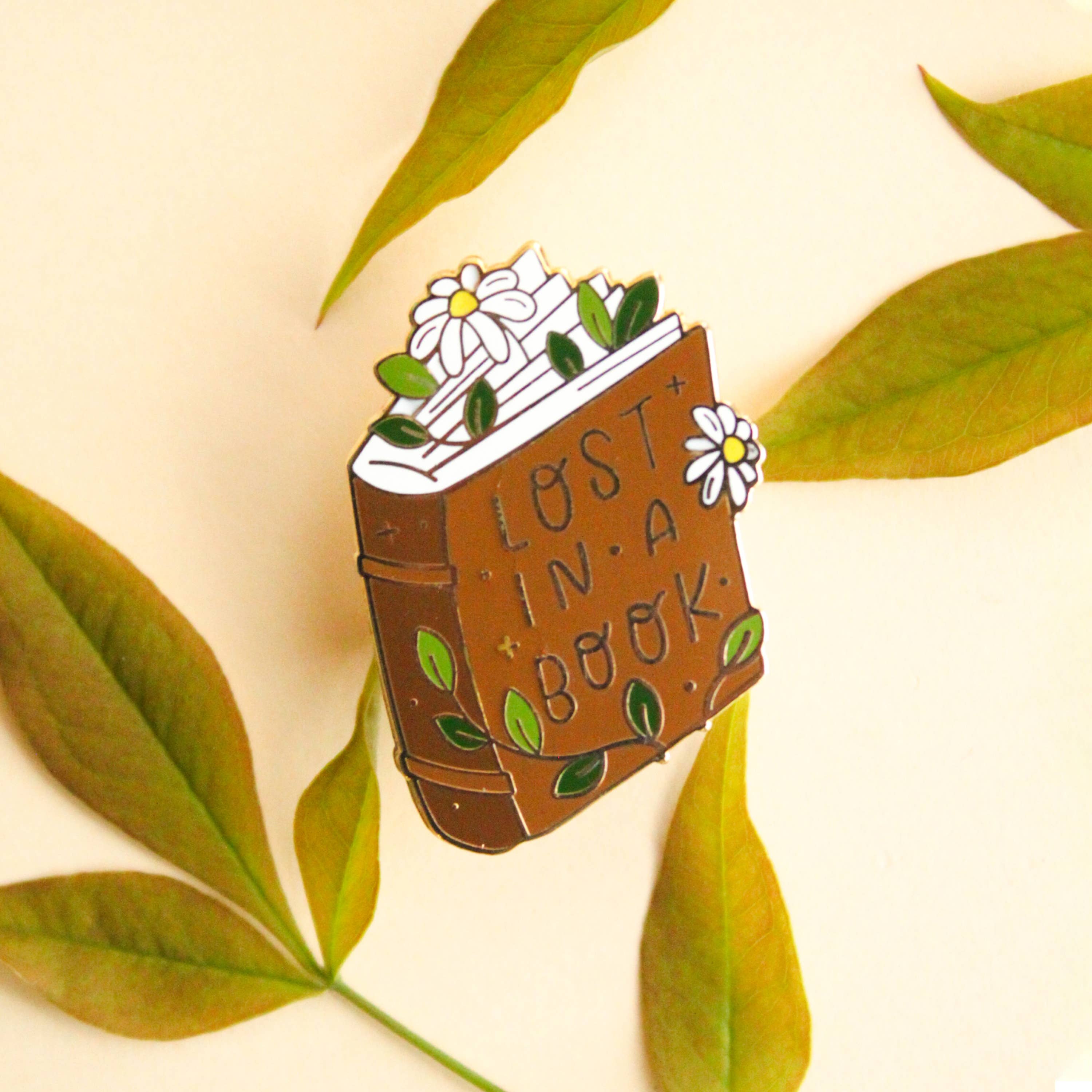 Occasionalish - Wholesale Lapel Pin/Button - Lost in a Book Enamel Pin