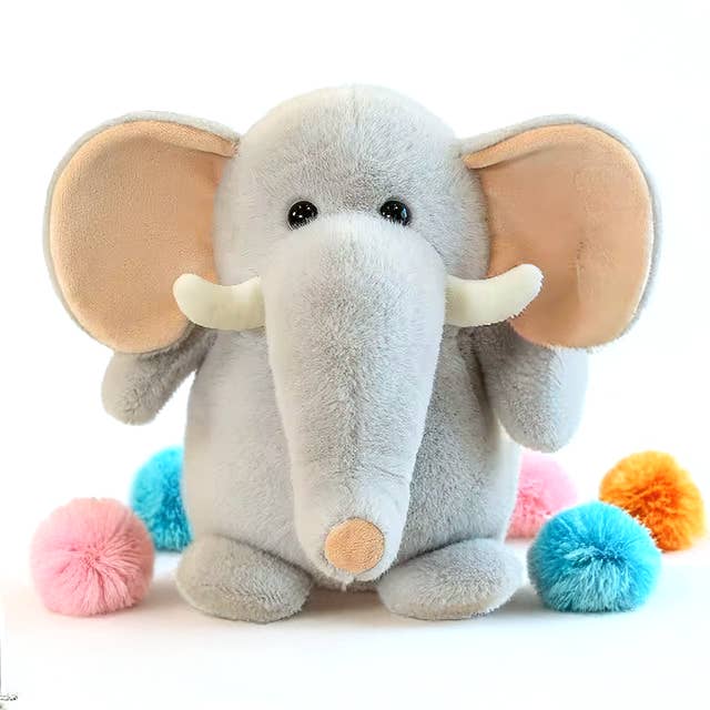 Big Ear Elephant Plush Toy (10" / 25 cm) for wholesale by FLUFFERY