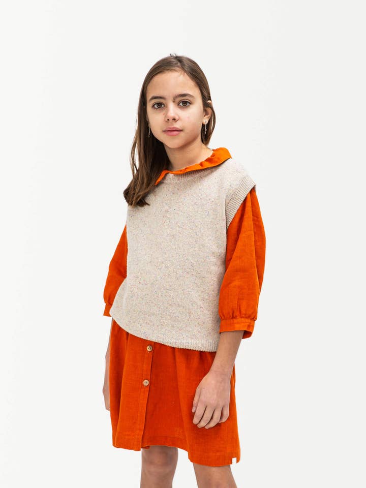 Matona - Wholesale Sweater Vest - Kids - Knit Vest konfetti0