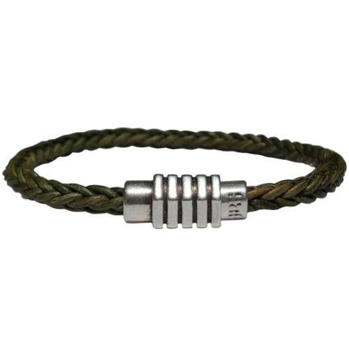 The Essence of Silver – Großhandel Gewebtes/geflochtenes Armband – Herren Geflochtenes Lederarmband Damenarmband Retro2