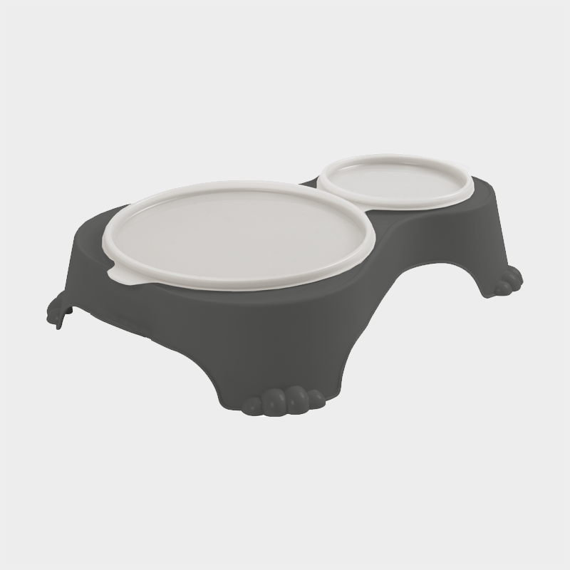 4cats Heimtierbedarf GmbH - Wholesale Pet Bowl - Cat/Dog - Rotho MyPet Sally double food bowl 1 l + 0.28 l with lid0