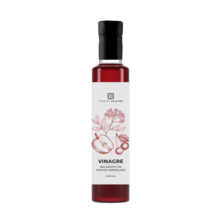 Red fruit balsamic vinegar 5%, 250ml for wholesale by Machado GmbH