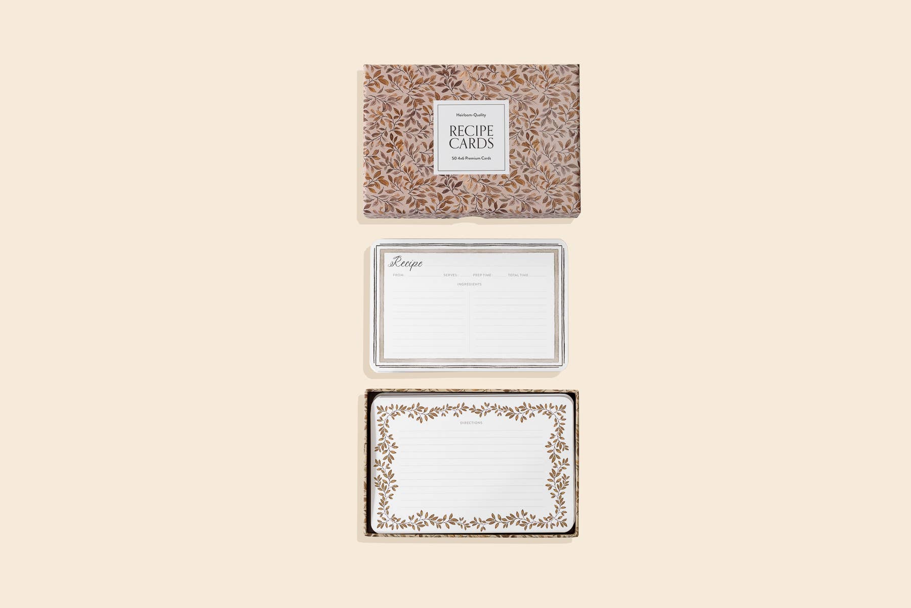 Paige Tate & Co. - Wholesale Recipe Card - Recipe Cards: 50 - 4x6 floral cards2