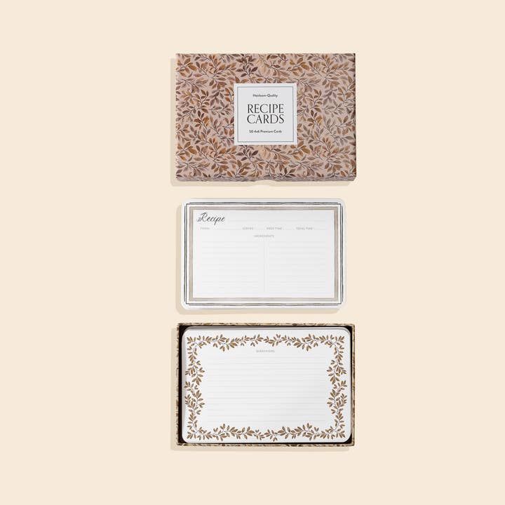 Paige Tate & Co. - Wholesale Recipe Card - Recipe Cards: 50 - 4x6 floral cards2