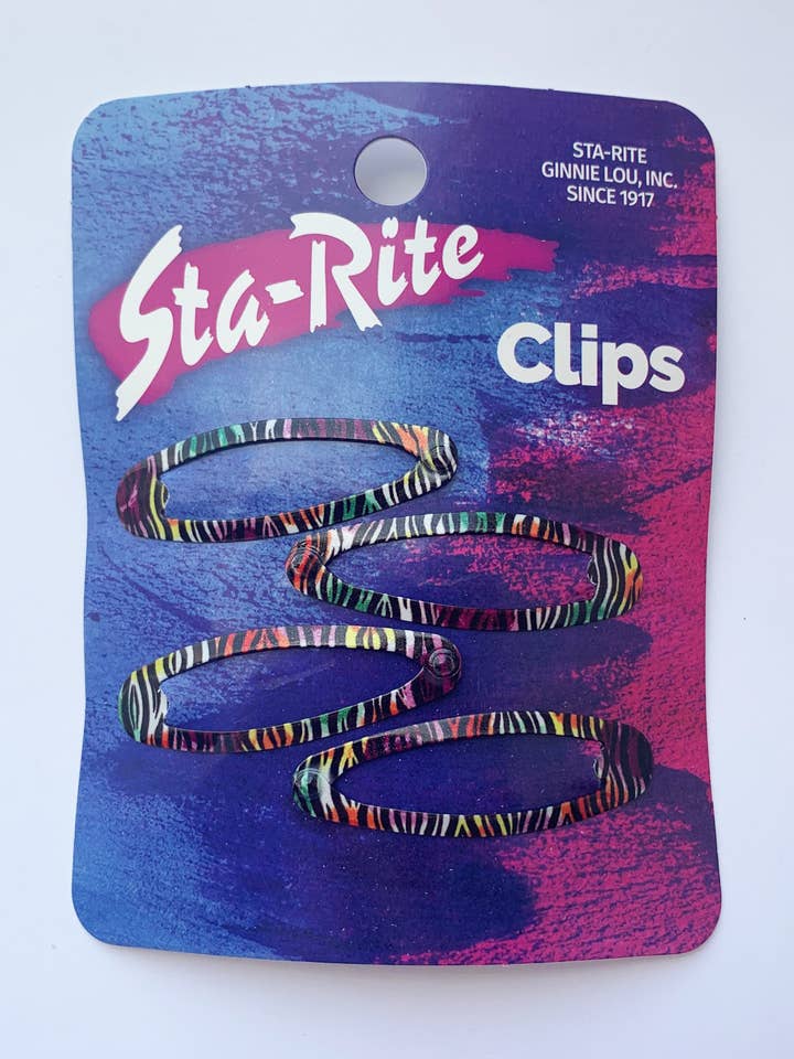 2" Striped Snap-Eze Clips - 4 ct for wholesale by Sta-Rite Ginnie Lou