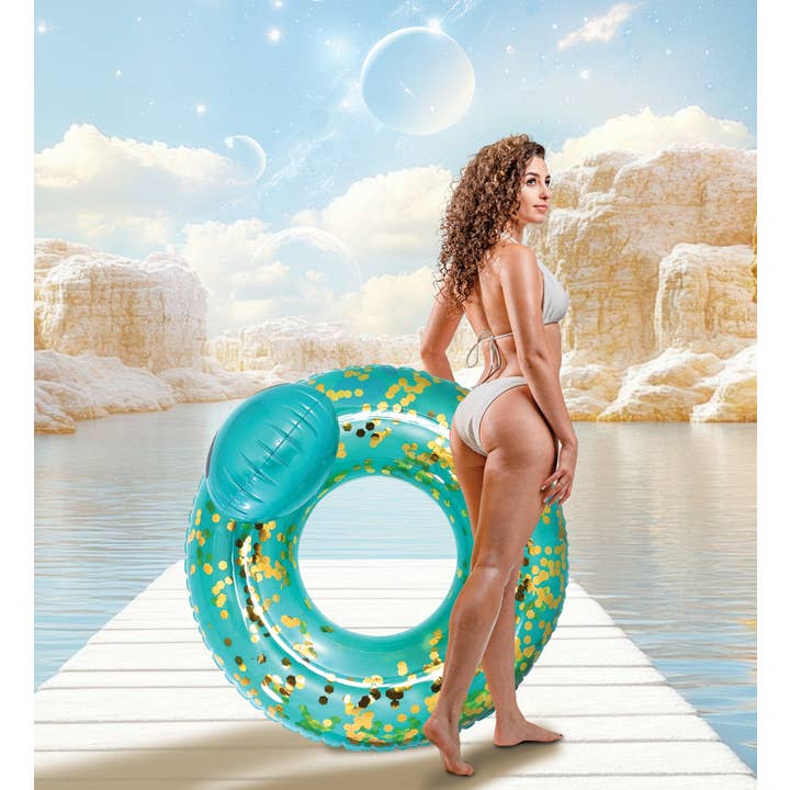 Cota Global - Wholesale Inflatables - POZA - ALIEN POOL TUBE - BLUE GOLD4