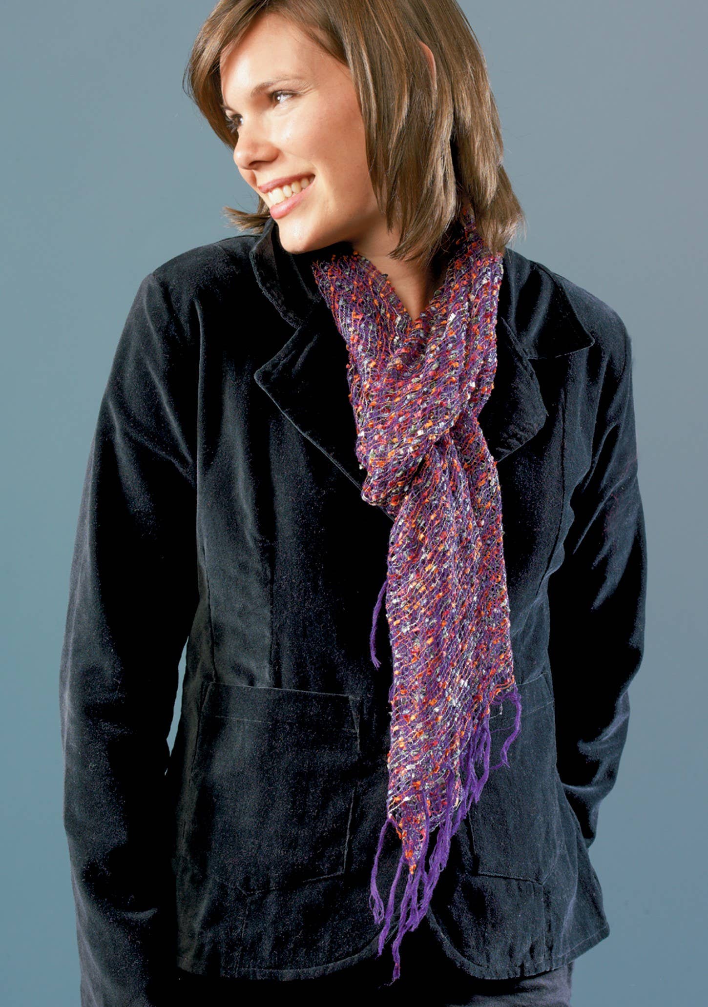 Namaste - Vente Écharpe – femme - Écharpe indienne Jali en viscose légère2