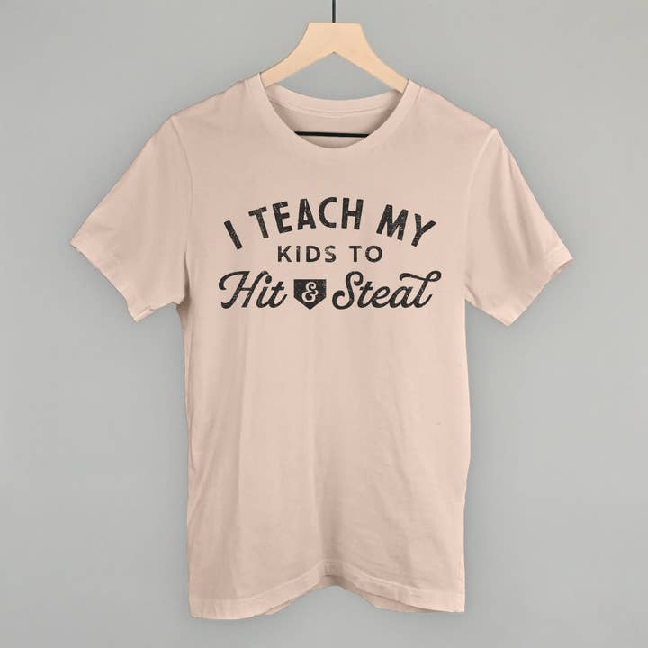 Ivy + Cloth - Wholesale Screen Printed T-Shirt - Women's - I Teach My Kids To Hit And Steal9