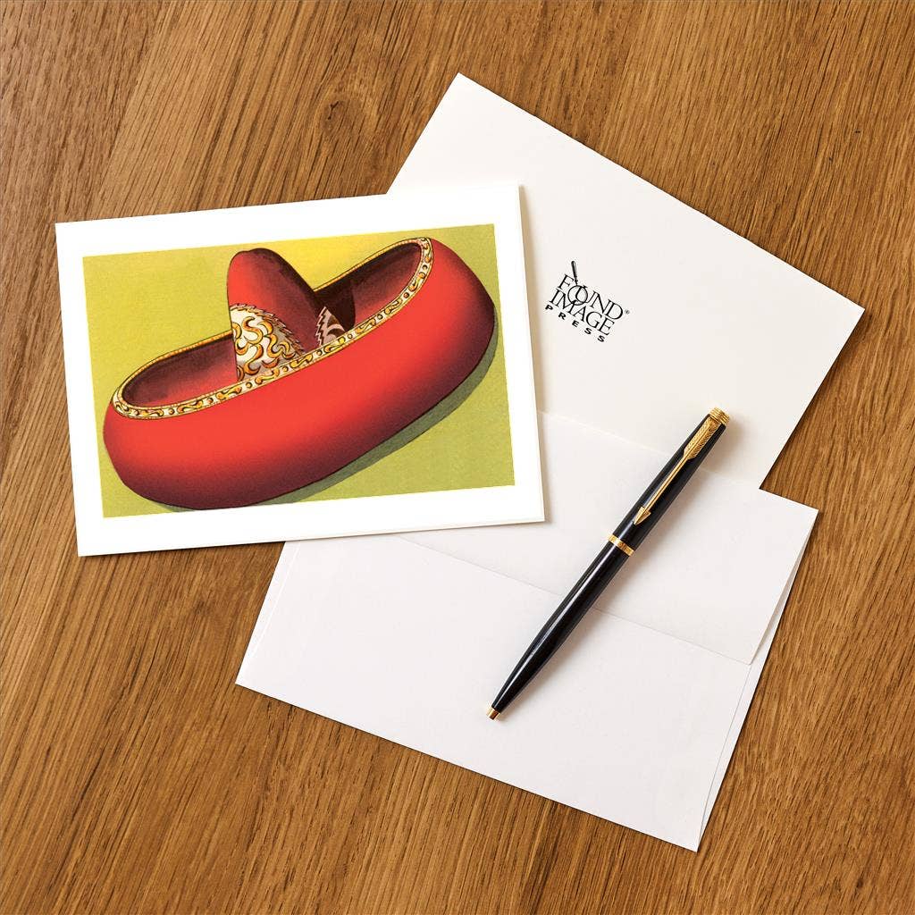 Found Image Press - Wholesale Stationery/Notecard Set - Greeting Card BR-37 Mexican Sombrero1