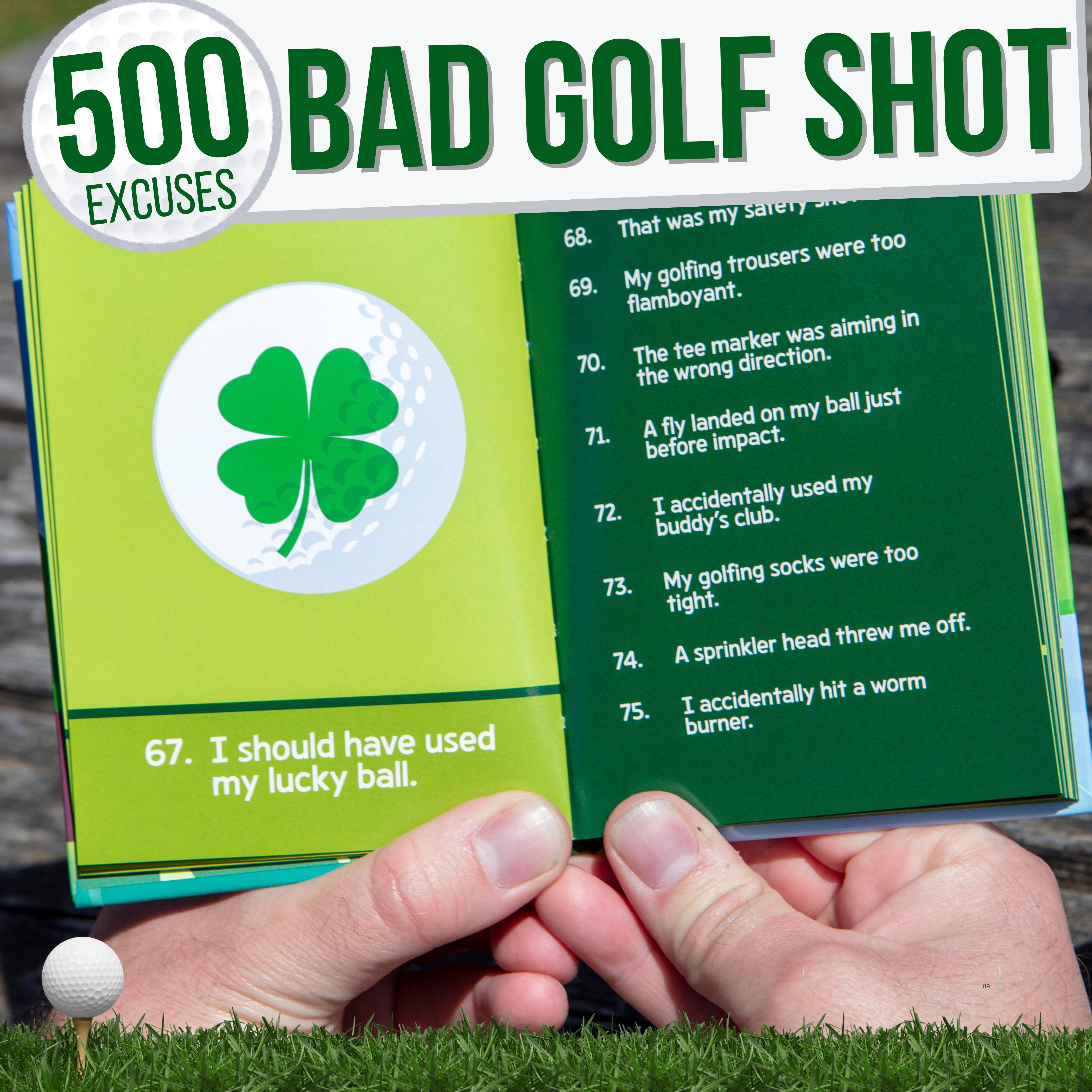 Boxer Gifts - Vente Humour - 500 excuses pour un mauvais coup de golf - Livre cadeau humoristique pour hommes3