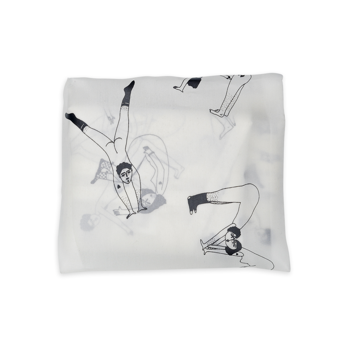 helen b – Saco de mercearia/compras por atacado – saco de compras dobrável ABC nude2