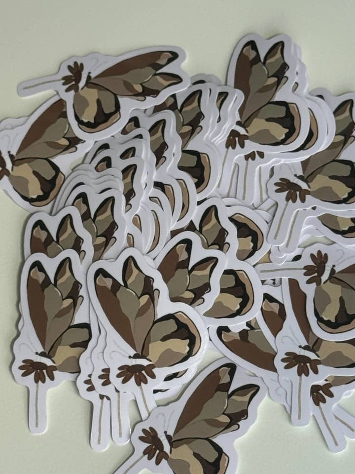 Gradient Butterfly Sticker for wholesale by Brownwrittenwords