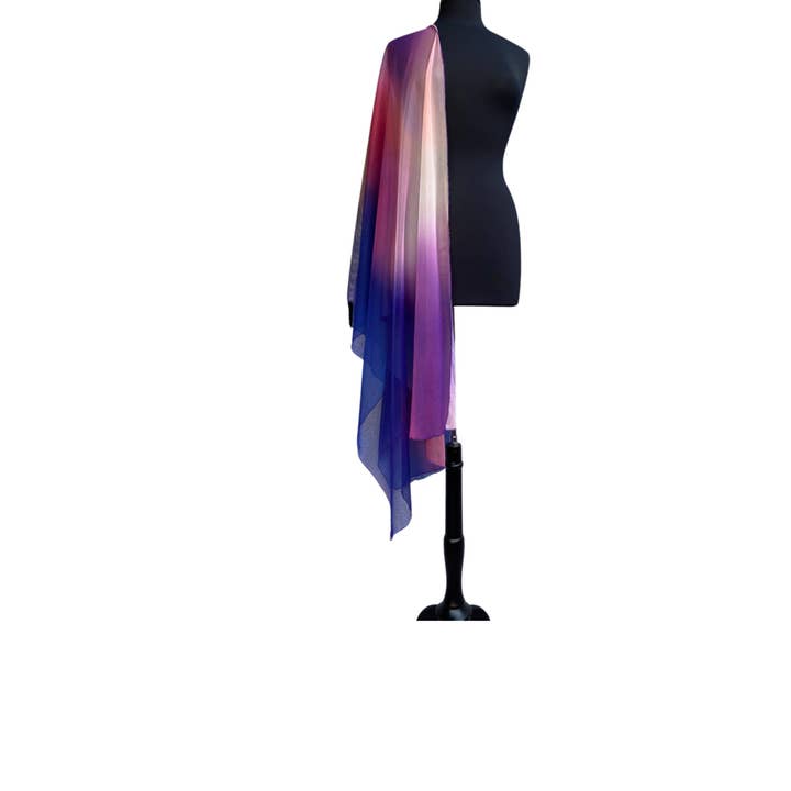 Écharpe en maille à imprimé long et large VENUS pour la vente par Elana Kattan