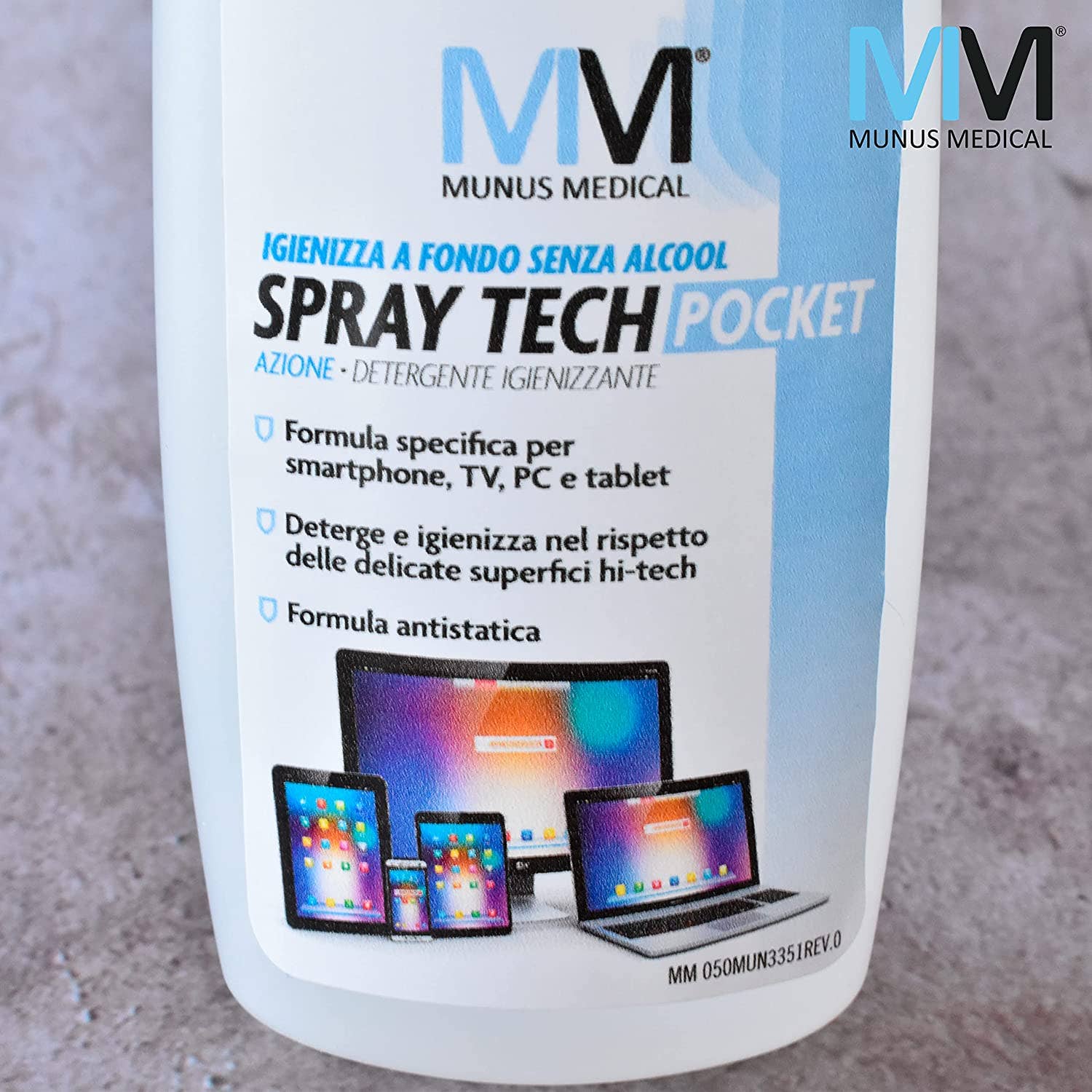 Munus Medical - Wholesale Spray Bottle - Tech screen cleaner with antistatic formula9