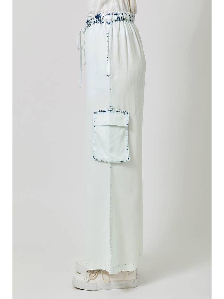 Mystree - Wholesale Pants - Women's - 60938 Tencel Wide Leg Cargo Pants3