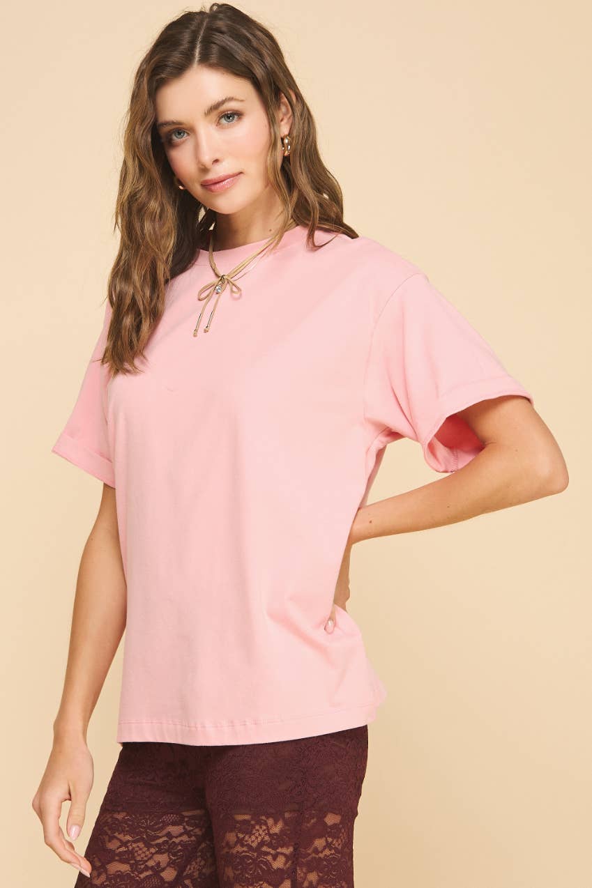 If She Loves – Großhandel T-Shirt – Damen – IST1058C Freund Baumwoll-T-Shirt Rot3