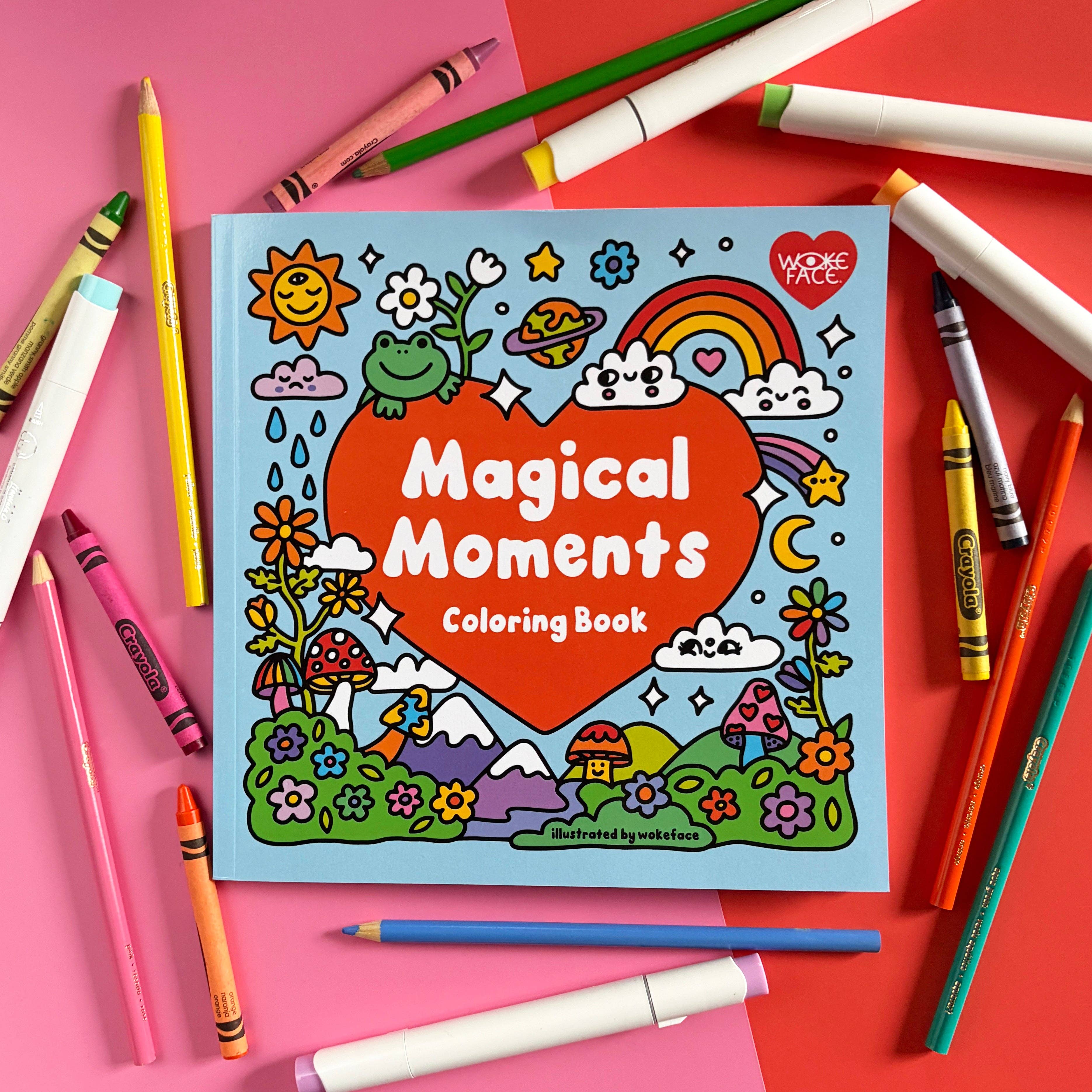Wokeface - Wholesale Coloring & Activity Book - Kids & Baby - Coloring Book - Magical Moments Whimsical Stress Relief2