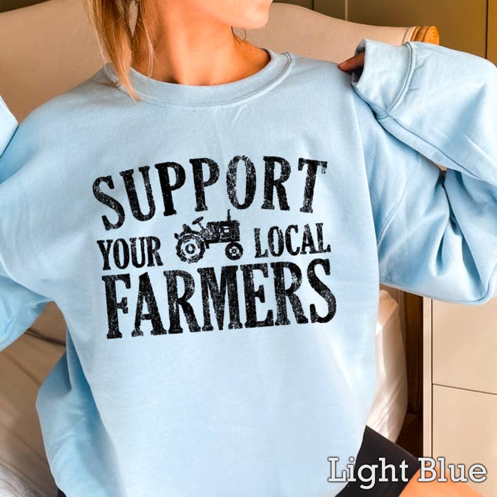 Shoppe SHC - Wholesale Graphic Sweatshirt - Women's - Support Your Local Farmers Women’s Graphic Sweatshirt14