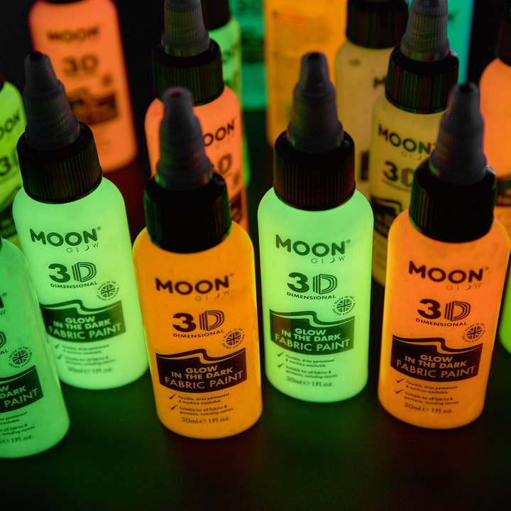 Moon Makeup - Wholesale Fabric Paint - Glow in the Dark 3D Fabric Paint6