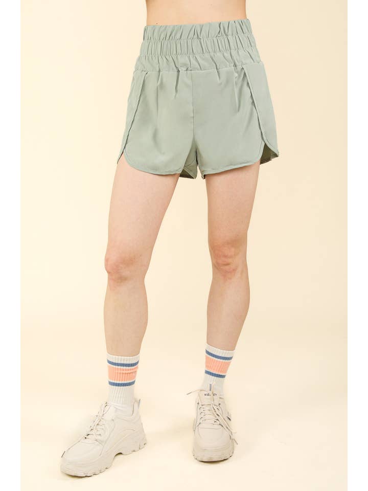 VERY J - Vendita all'ingrosso Pantaloncini sportivi - Donna - NP70025-Pantaloncini sportivi in vita elasticizzata3