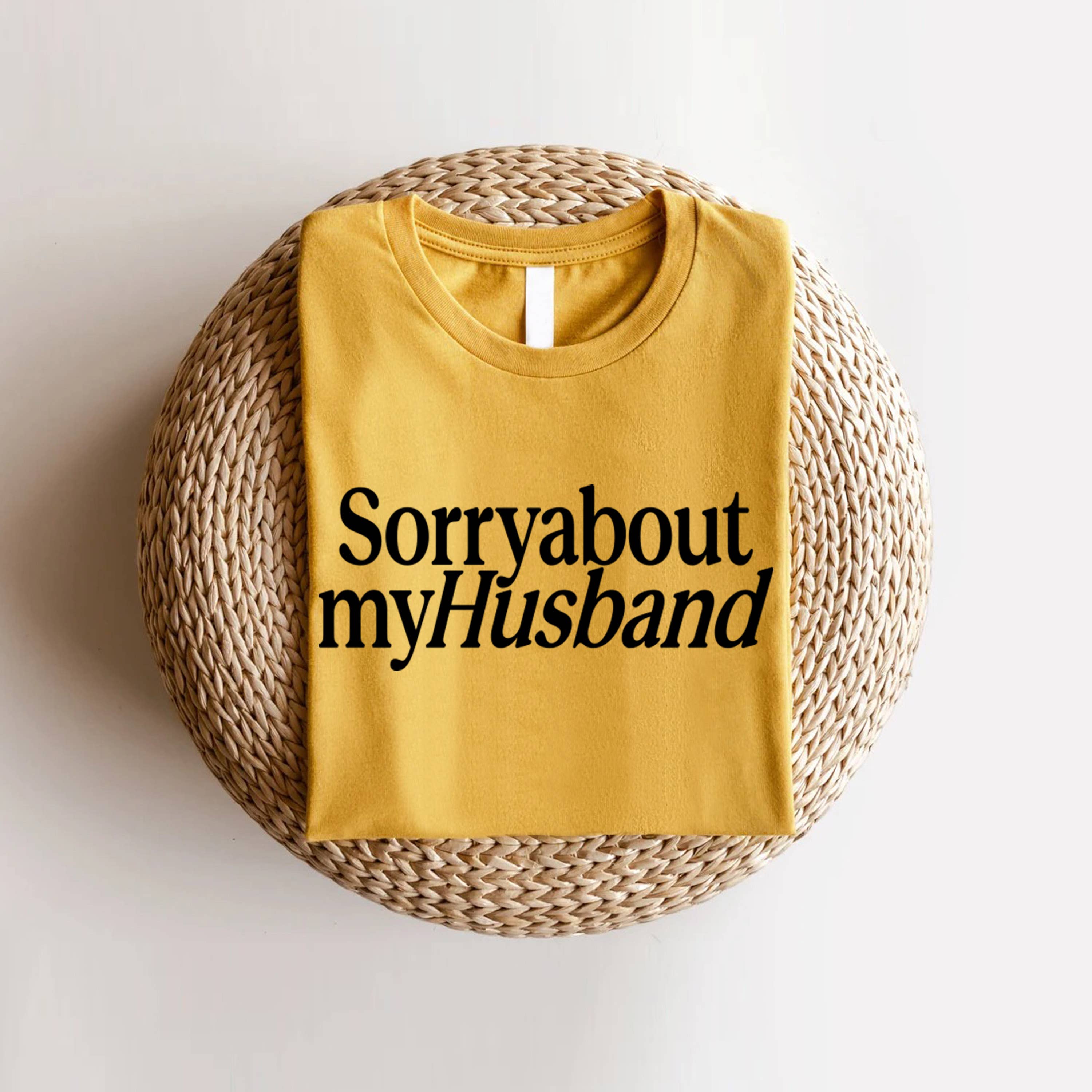 STARCHIS - Wholesale Screen Printed T-Shirt - Women's - STS-P7191 Sorry about my husband Graphic t-shirt2