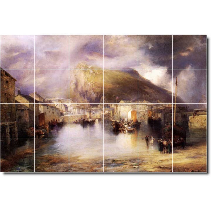 Peinture murale en céramique de paysages PT06324 pour la vente par Picture-Tiles.com