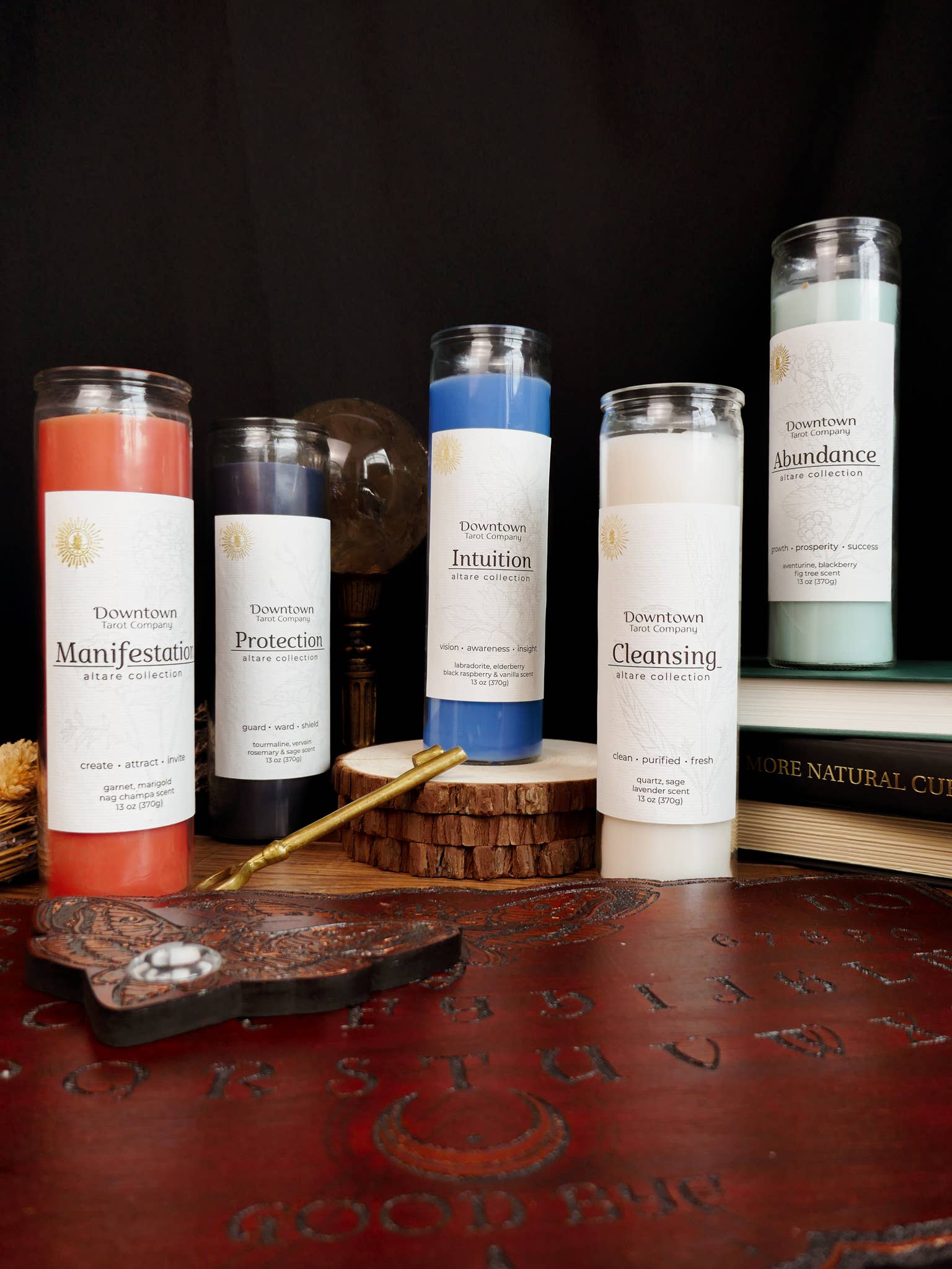 Downtown Tarot Company - Wholesale Votive Candle - Full Collection - Altar Candles (6 candles)1