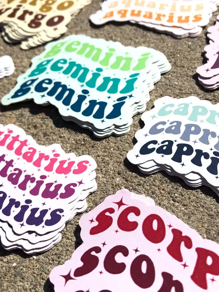 The Funnel Cake Tree - Vendita all'ingrosso Adesivo - Adesivo in vinile segno zodiacale Gemelli ✨✨1