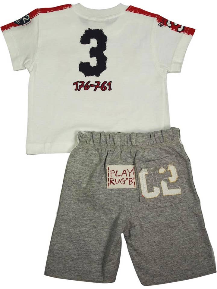 Eastern Off Price - Wholesale Top & Short Set - Kids - Mish Mish Baby Boy Infant Cotton Knit Short Sleeve Short Set1