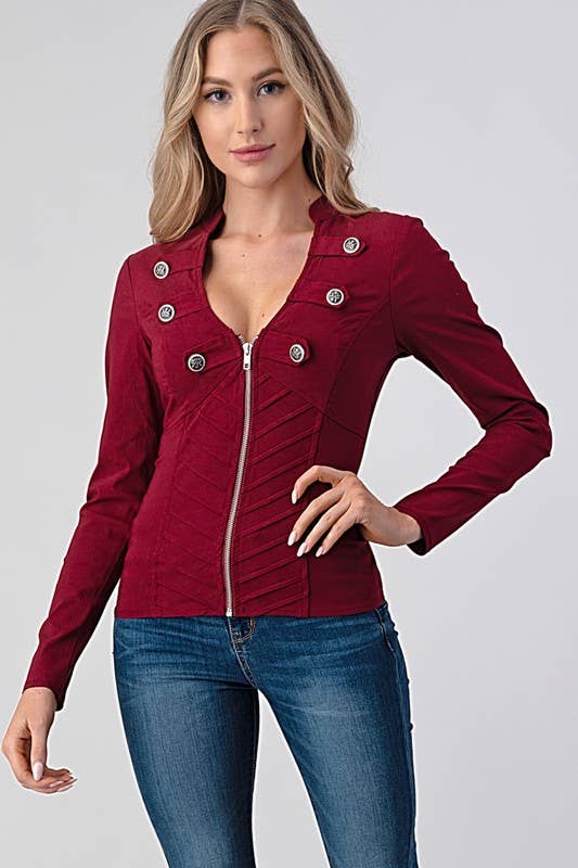 Lydia USA - Vente Veste – femme - Veste militaire à boutons10