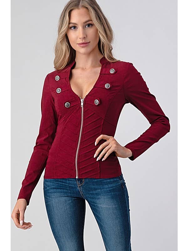 Lydia USA - Vente Veste – femme - Veste militaire à boutons10