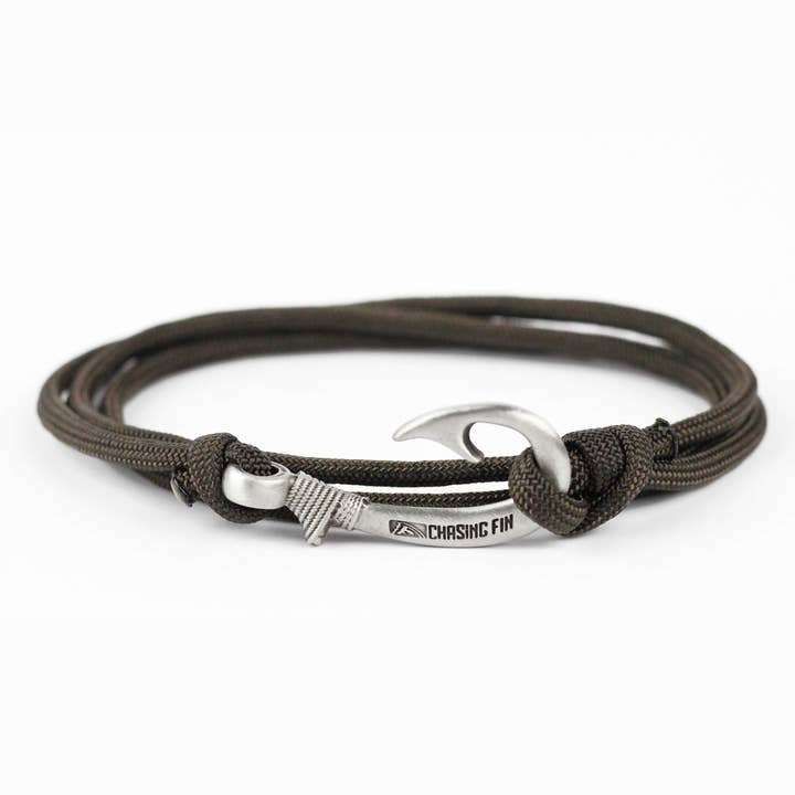 Bracelet Hameçon de Poisson Marron Acide | Chevillière pour la vente par Chasing Fin