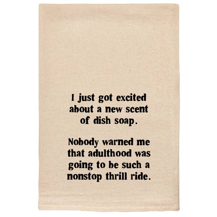 Blev precis exalterad över en ny doft av diskmedel | handdukar för wholesale av ellembee gift