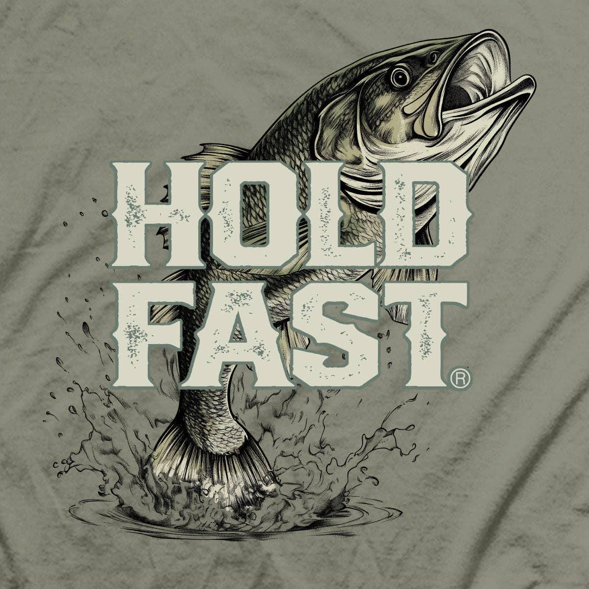 Sage HOLD FAST Mens T-Shirt Fishing for wholesale on Faire4