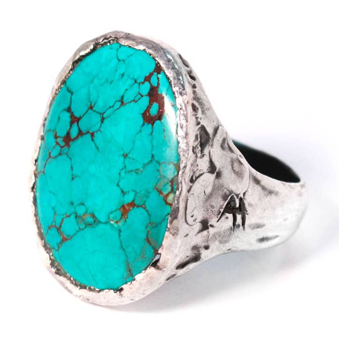 Stor turkos chevalier ring för wholesale av Arlo Haisek