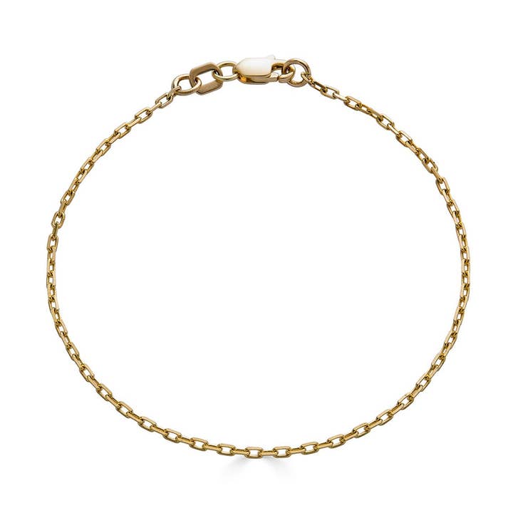 Pulsera delicada con forma de clip con corte de diamante para venta al por mayor de NUNCHI