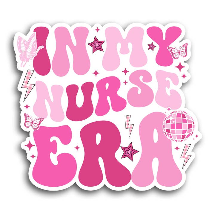 Wasserdichter Aufkleber in My Nurse Era für den Großhandel von Lyrical River Designs