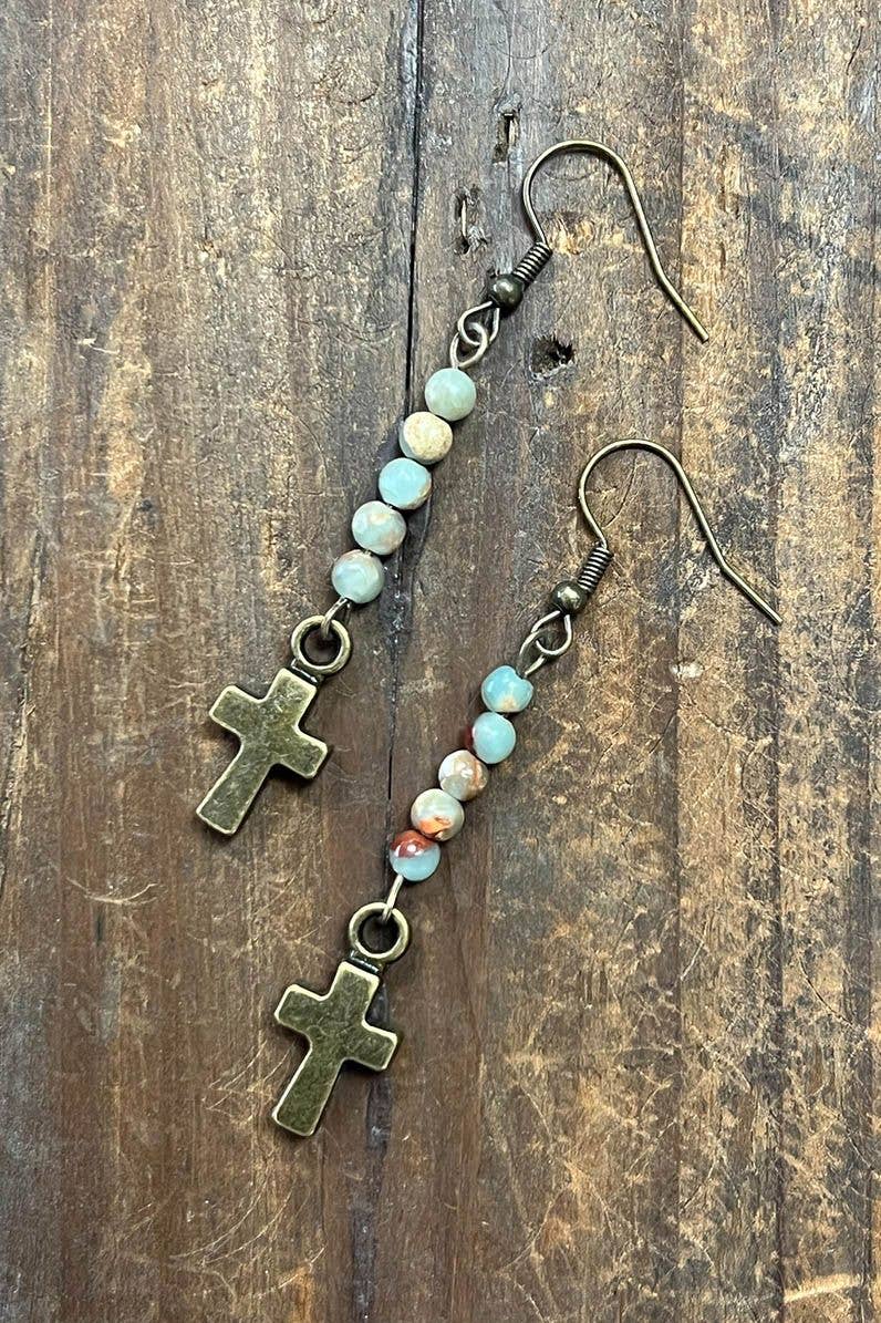 Dylan Designs - Wholesale Dangle Earrings - Kara Earrings Imperial Jasper1