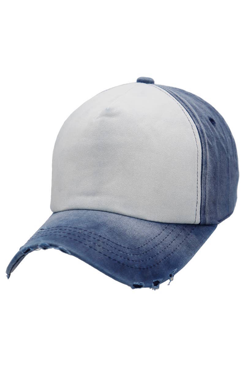 Cap Zone - Wholesale Baseball Cap - Unisex - Distressed Dirty Wash Five Panel Baseball Cap10