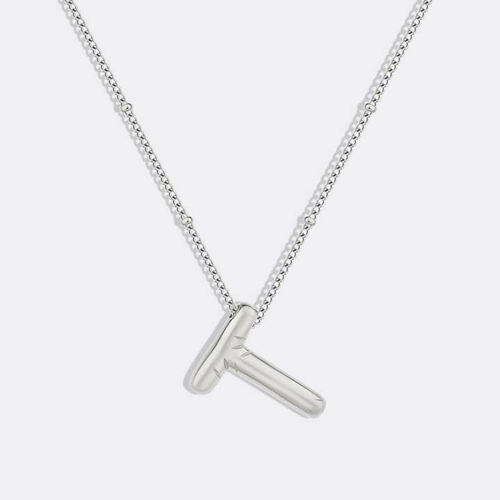 Mint & Lily - Wholesale Pendant/Charm Necklace - Balloon Initial Necklace with Satellite Chain34