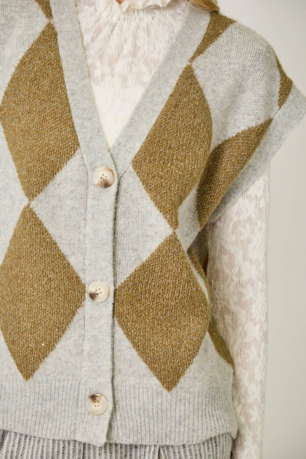 Mystree – wholesale Sleeveless sweatshirts – Women′s – 61140 Argyle Sweater Vest23