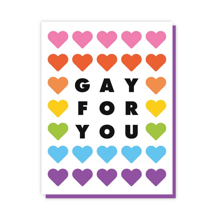 Tarjeta Gay For You A2 para venta al por mayor de The Little Gay Shop