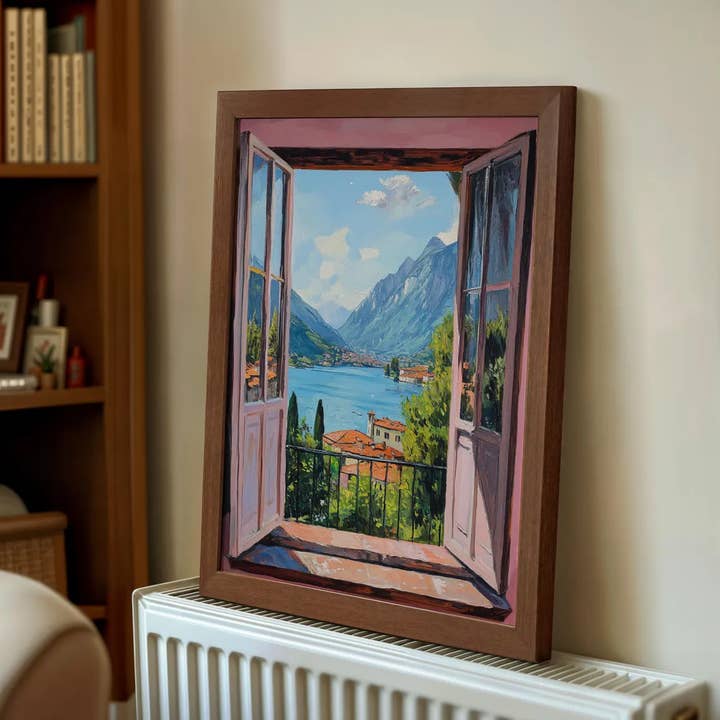 Affiche imprimée de fenêtre ouverte dans le style fauvisme d'Henri Matisse pour la vente par Mother & Sun Studio