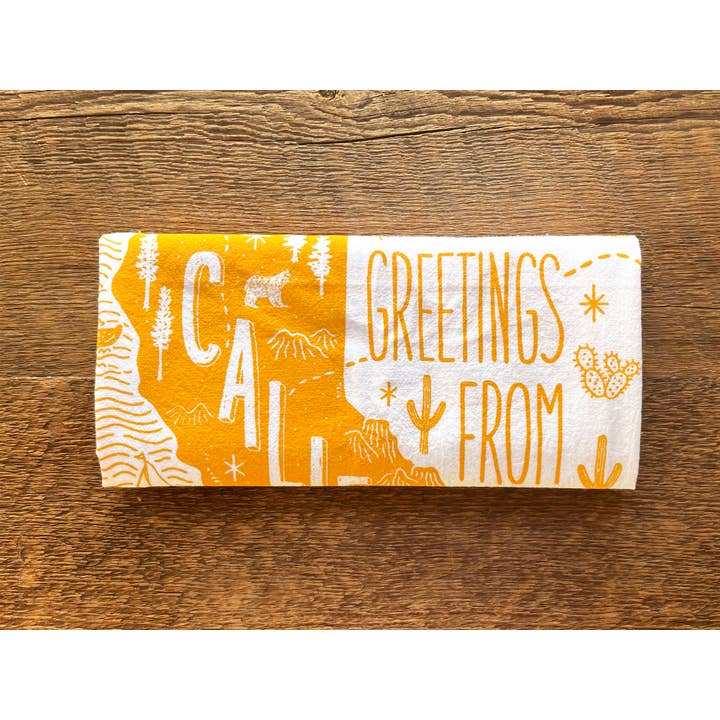 Noteworthy Paper & Press - Wholesale Tea Towel - California Tea Towel3